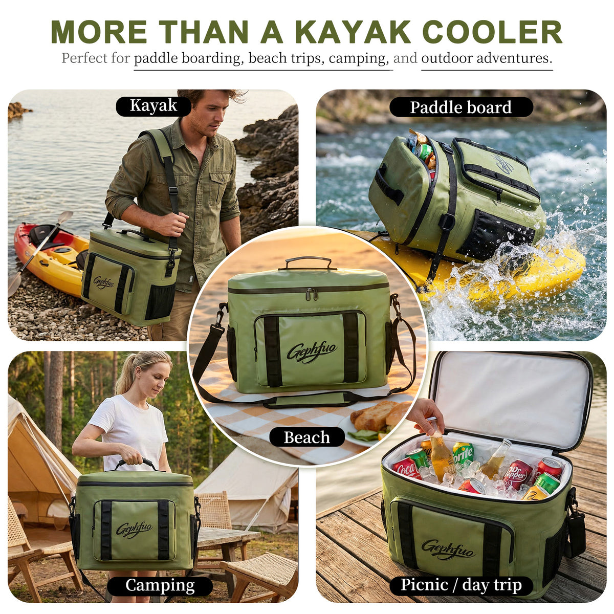 21L Kayak & SUP Cooler Bag for Fishing, Boating and Camping