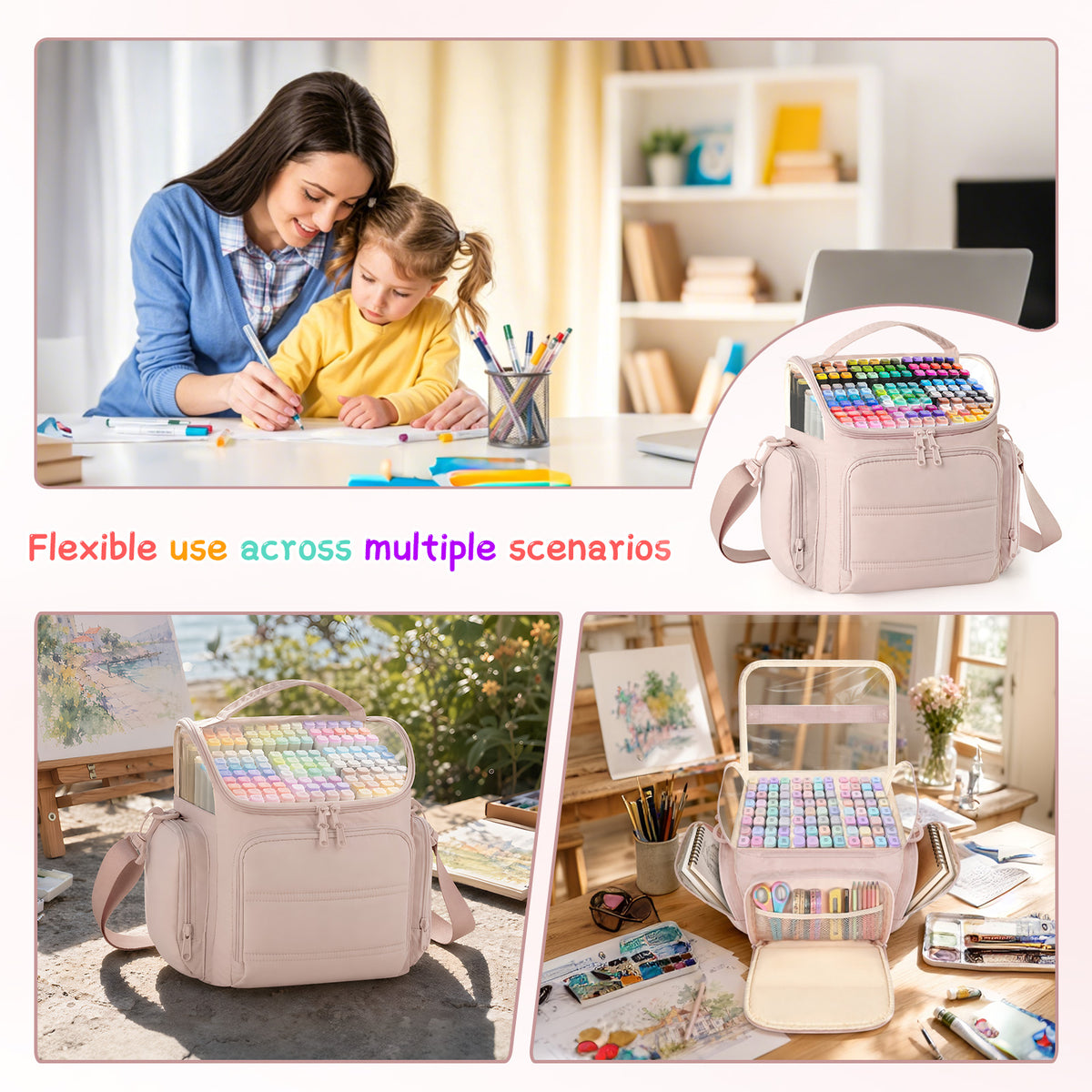 Large Marker Organizer Bag for Up to 250 Markers