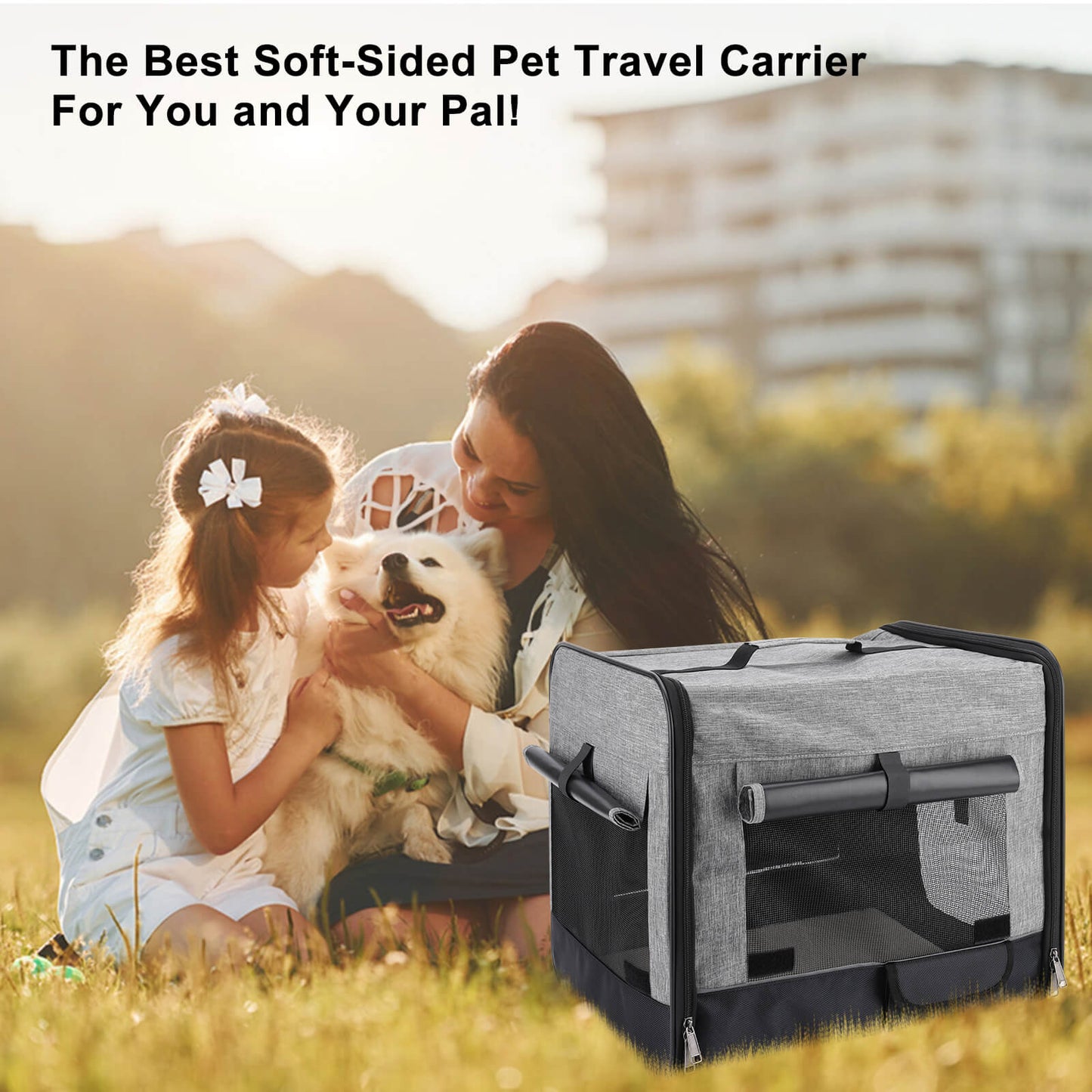 18.5x15.75x8.26 Inches Cat, Dog Carrier for Pets Up to 16 Lbs, Soft-Sided Cat Bag Animal Carriers Travel Puppy Carry As a Toy of Fabric Pet Home
