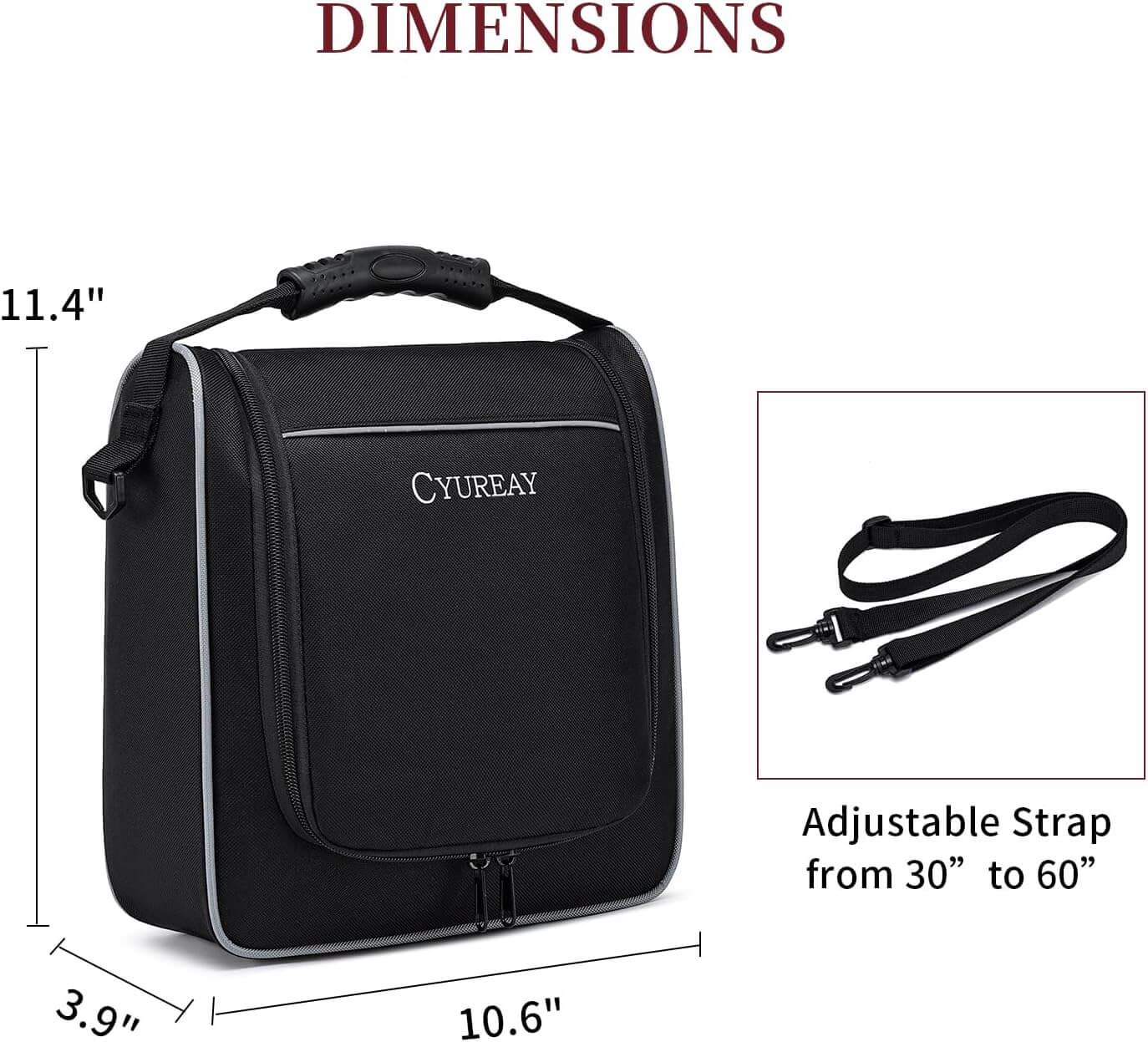 Portable Horseshoe Storage Bag for Carrying Horseshoe Outdoor Game Equipment,Lightweight and Durable,Can Store 2 Pairs of Horseshoes(Bag Only)