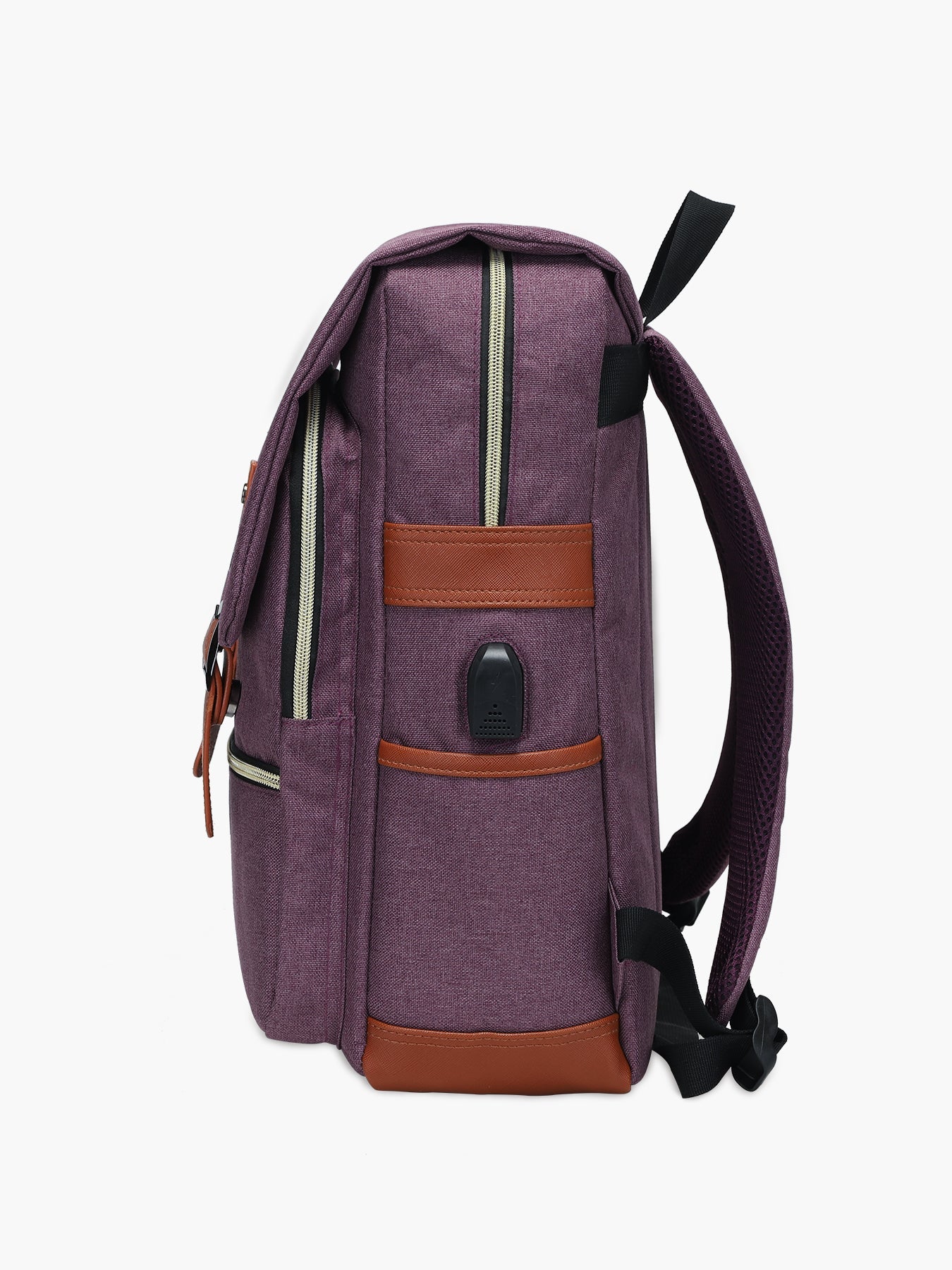 Modoker 15'' Vintage Laptop Backpack with USB Charging Port Modoker