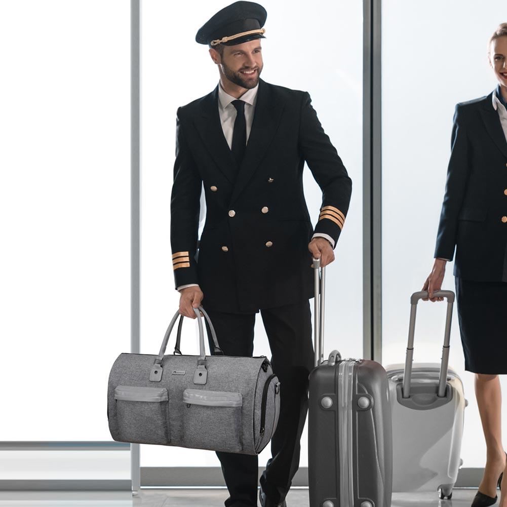 Convertible Garment Bag with Toiletry Bag For Travel Modoker