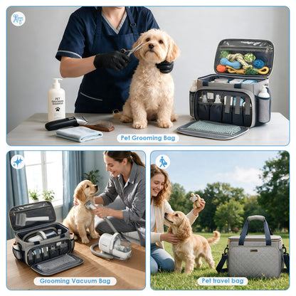 Modoker Dog Grooming Vacuum Organizer Bag with Tool Storage