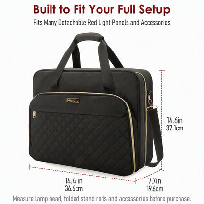 Modoker Red Light Panel Carrying Bag | Padded Storage Case for LED Light Devices