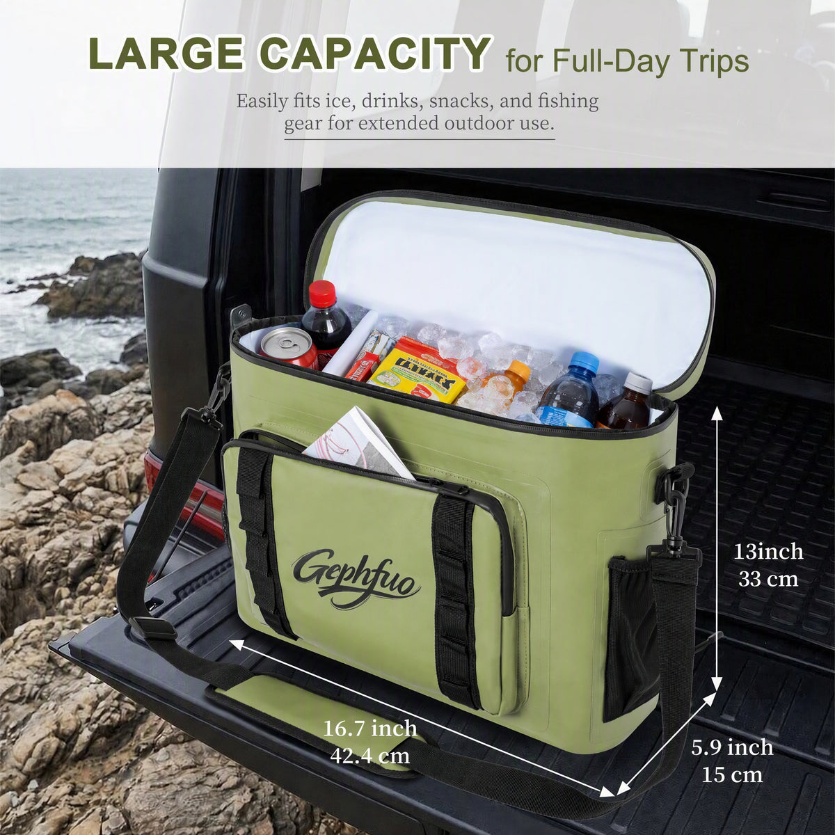 21L Kayak & SUP Cooler Bag for Fishing, Boating and Camping