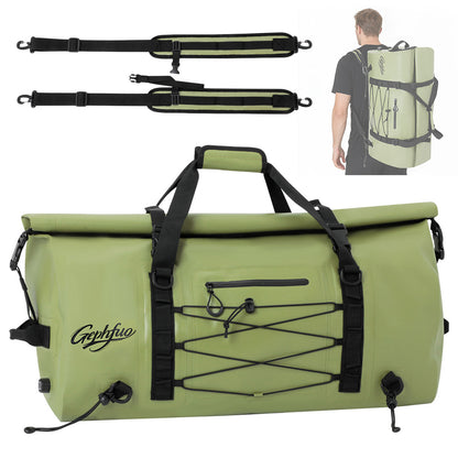 Large Waterproof Duffel Backpack for Kayaking & Camping