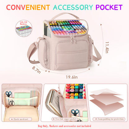 Large Marker Organizer Bag for Up to 250 Markers