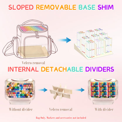 Large Marker Organizer Bag for Up to 250 Markers