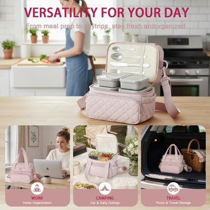 Padded Carrying Bag Compatible with 4 oz Small Glass Jars with Lids  Jar Bag for Small Glass Containers, Yogurt Containers, Jars and Meal Prep Storage