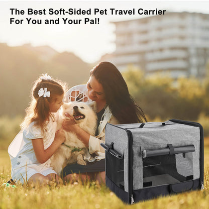 18.5x15.75x8.26 Inches Cat, Dog Carrier for Pets Up to 16 Lbs, Soft-Sided Cat Bag Animal Carriers Travel Puppy Carry As a Toy of Fabric Pet Home
