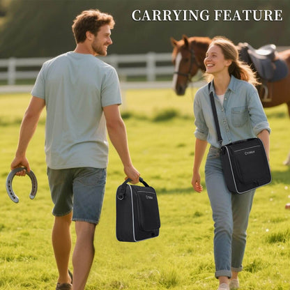 Portable Horseshoe Storage Bag for Carrying Horseshoe Outdoor Game Equipment,Lightweight and Durable,Can Store 2 Pairs of Horseshoes(Bag Only)