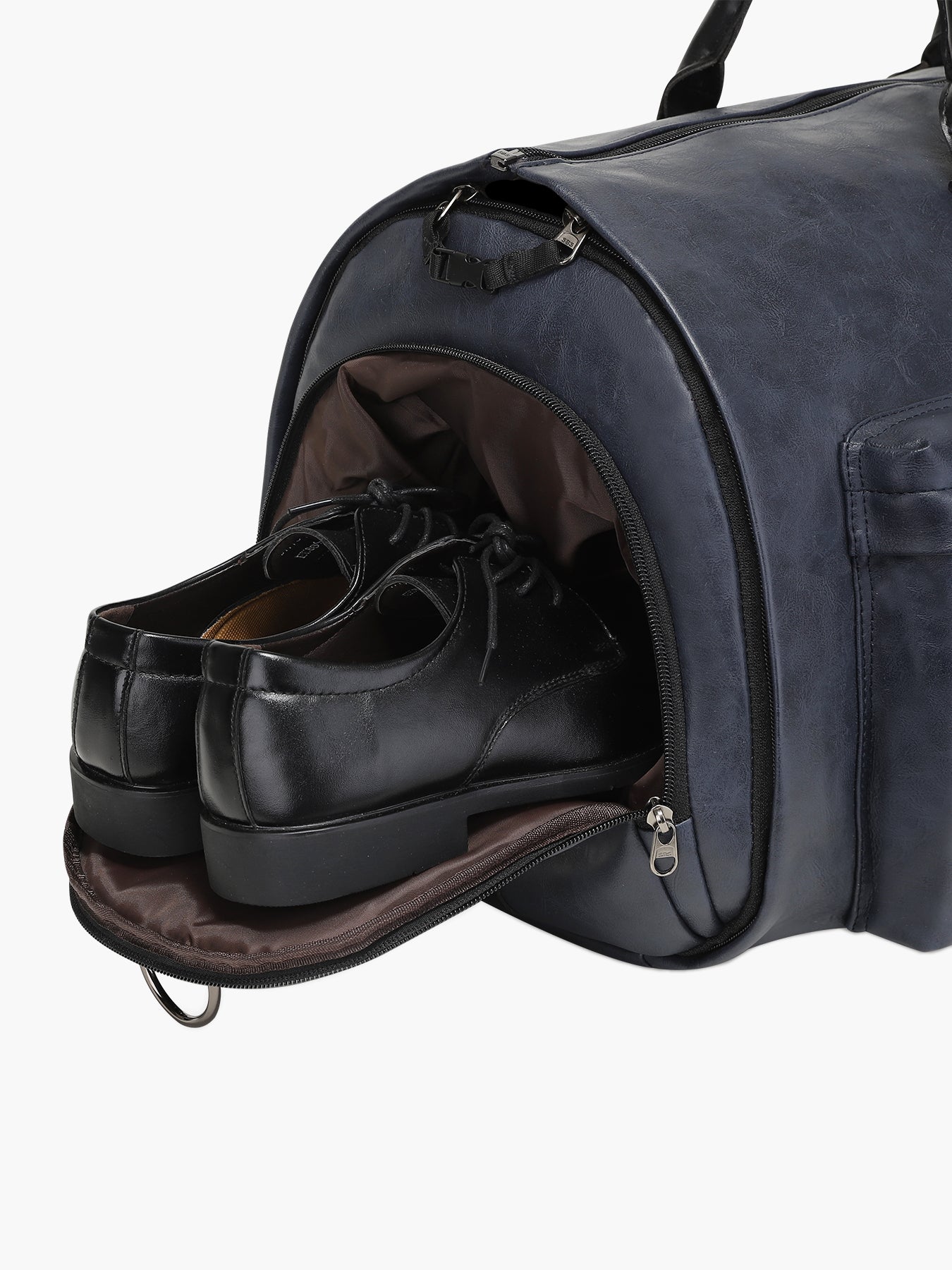 Convertible Leather Garment Bag for Travel-MODOKER-Blue