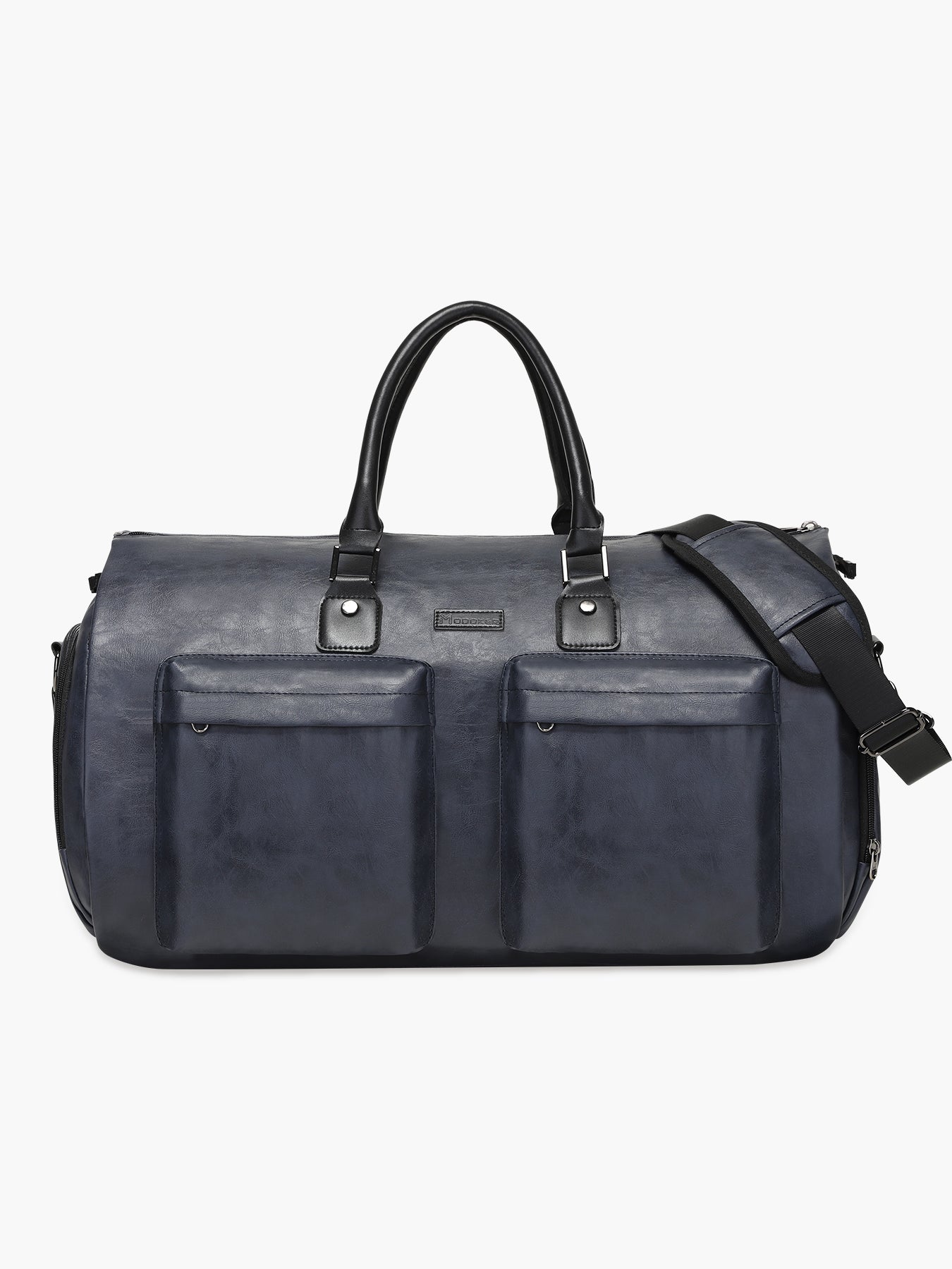 Convertible Leather Garment Bag for Travel-MODOKER-Blue