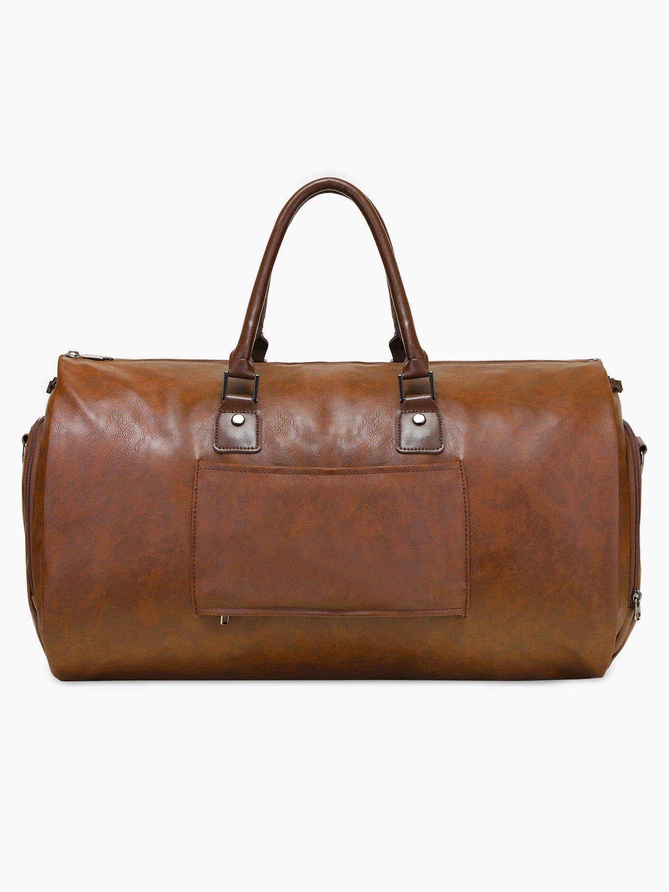 Convertible Leather Garment Bag for Travel-MODOKER-Brown