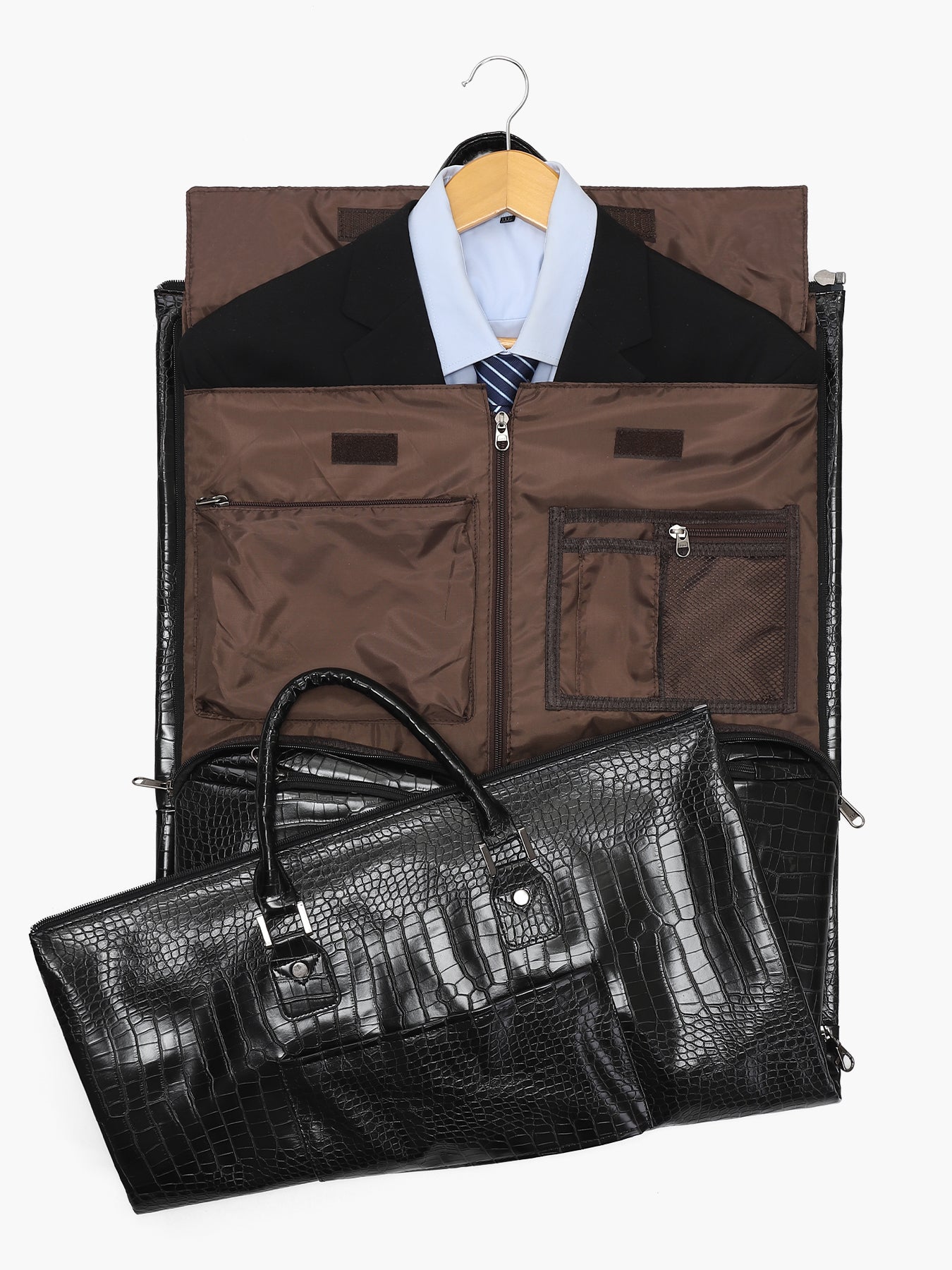 Convertible Garment Bag with Shoulder Strap, Modoker Carry on Garment Duffel Bag