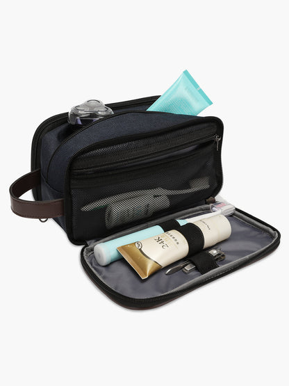 Travel Toiletries Dopp Kit Water-resistant Shaving Bag for Accessories Easy Organization