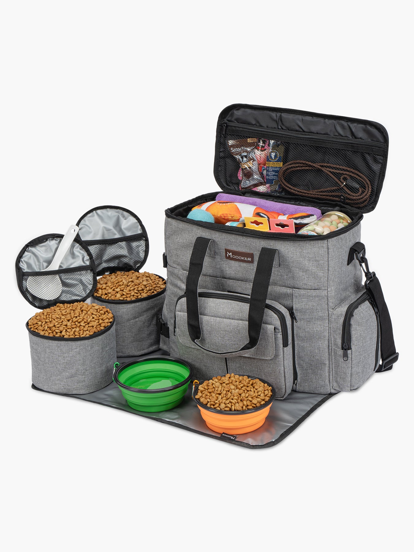 Airline Approved Dog Accessories Organizer-Modoker- Grey