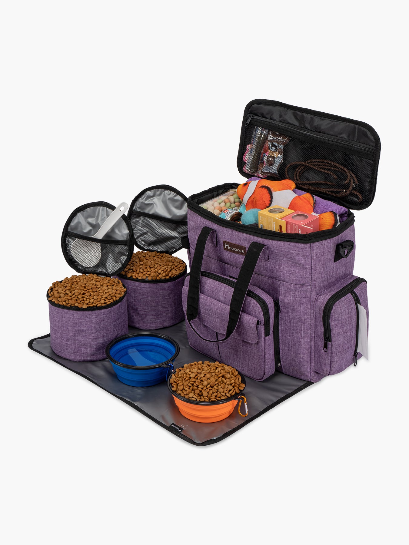 Airline Approved Dog Accessories Organizer-Modoker- Purple