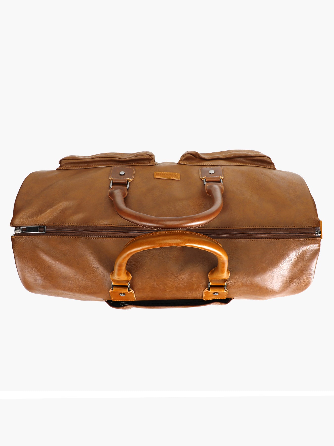 Convertible Leather Garment Bag for Travel-MODOKER-Brown