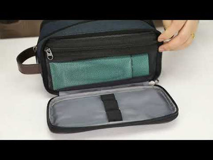 Travel Toiletries Dopp Kit Water-resistant Shaving Bag for Accessories Easy Organization