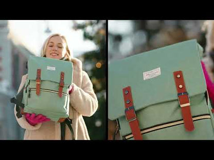 Modoker Upgraded Vintage 17 Inch Laptop Backpack for Women Men